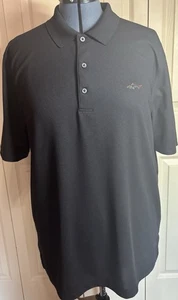Men’s Greg Norman Play Dry Polo Short Sleeve Sz XL Black Excellent Condition - Picture 1 of 10
