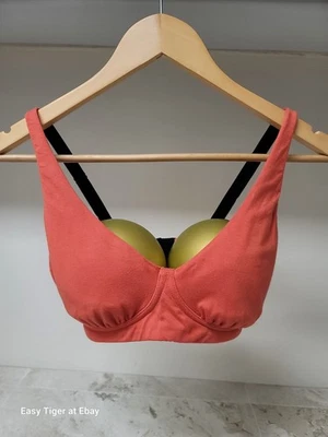 Usado en Excelente Condición MeUndies M FeelFree LONG LINE Bralette Wild GINGER Rojo NARANJA SUJETADOR MICROMODAL Foto 1 de 4