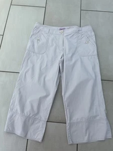 MONSOON. SIZE 16. LADIES STONE COLOUR, WIDE LEG, MULTI LENGTH, CROP TROUSERS - Picture 1 of 12