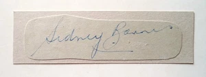 SIDNEY BARNES AUSTRALIAN TEST CRICKETER 1938-48 RARE ORIGINAL INK AUTOGRAPH - Bild 1 von 2