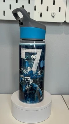 Ronaldo CR7 Water Bottle | Personalised | Flip lid Integrated Straw 650ml  - Image 1 of 4