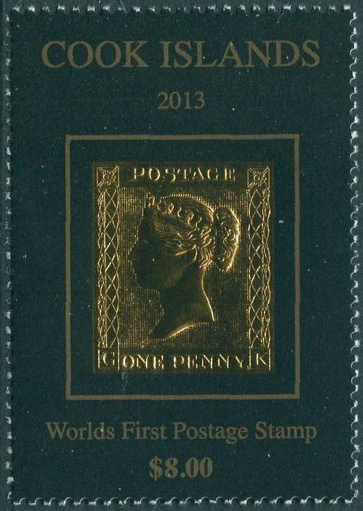 Islas Cook 2013 SG1740 $8 centavo oro negro MNH Foto 1 de 1