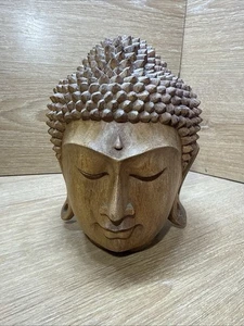 Hand-Carved Thai Meditating Buddha, 8x7.5 - Bild 1 von 10