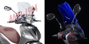 CUPOLINO BASSO BLU "ICE" BEVERLY 125i-300i 350 SPORT TOURING GIVI 5606BL+A357A - Imagen 1 de 1