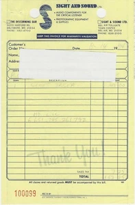 Vintage 14/08/1984 Sigillo TK-5EA Stilo Ricevuta di Vendita Originale HTF Raro - Foto 1 di 1