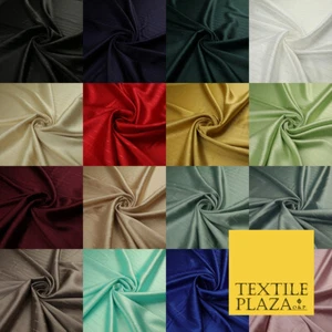 16 COLOURS - Fine Lurex Striped Silky Smooth Sateen Satin Fabric Drape Lining - Picture 1 of 49