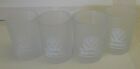 Lot of 4/Four Shot Glasses Frosted - Jagermeister