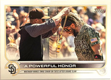 2022 TOPPS #648 A POWERFUL HONOR/MANNY MACHADO/FERNANDO TATIS JR. SD PADRES