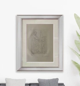 Pablo Picasso Hand Signed Original Litho Print Certificate $3500 Appraisal-)/ - Picture 1 of 12