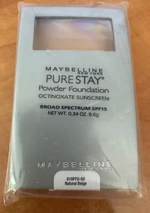 Maybelline Pure Stay Powder Foundation #50 Natural Beige SPF15 new sealed NOS - Picture 1 of 3