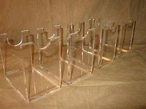 FOUR Acrylic Clear Antique & Western Revolver Pistol Firearms Display Stands - Picture 1 of 7