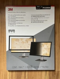 3M PF230W9F, Brand New Framed Privacy Filter For 23.0" Widescreen Monitor - Picture 1 of 2