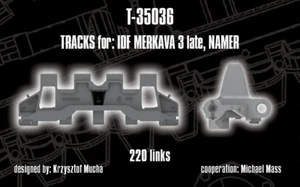 Pistas QuickTracks T-35036 1/35 para IDF Merkava Mk 3 (tarde) y nombre IDF - Imagen 1 de 1