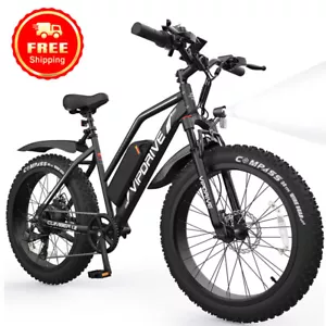 Peak 750W 26" Fat Tire E-Bike 48V 13AH 25MPH Mountain Electric Bicycle 7-Speed - Picture 1 of 8