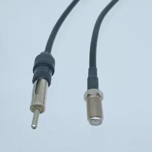 Cable coaxial antena de radio coaxial F TV hembra a DIN AM/FM MACHO RF RG58 1-16FT - Imagen 1 de 1