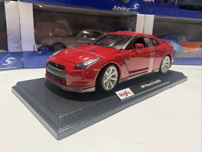 🔥 Nissan GT-R R35 2009 rojo 1:18 Maisto modelo de coche fundido a presión - ¡NUEVO EN CAJA! JDM ICON Foto 1 de 4