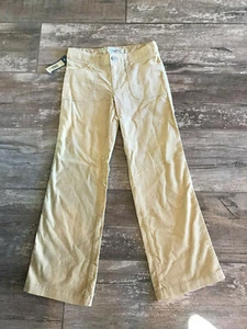 Girls Husk Khaki Cotton Velour Holiday Dress Stretch Pants 8 Adjustable waist - Picture 1 of 3
