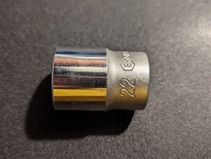 22mm Shallow Socket - 1/2 Drive - Genius - 433822 - Picture 1 of 9