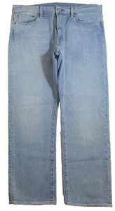Levis Jeans Men 36x30 Blue 504 White Oak Cone Denim Straight Leg Light Wash - Picture 1 of 10
