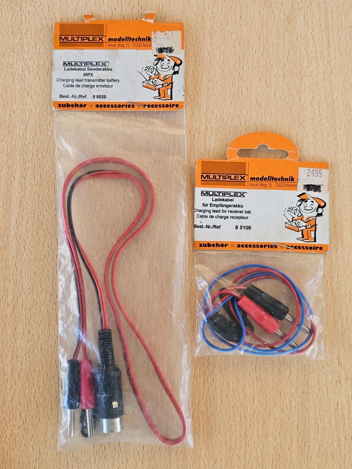 MULTIPLEX Charging Lead Transmitter / Receiver Battery ( 86020 / 85106 ) - Image 1 of 2