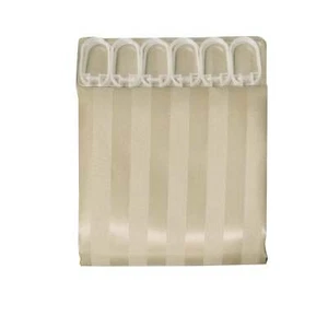 Jacquard Stripe Shower Curtain Wheat - Picture 1 of 3