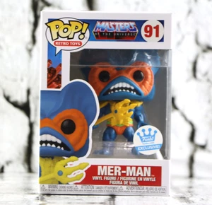 Funko Pop Master Of The Universe Mer-Man #91 FunkoShop Exclusive With Protector - Picture 1 of 8
