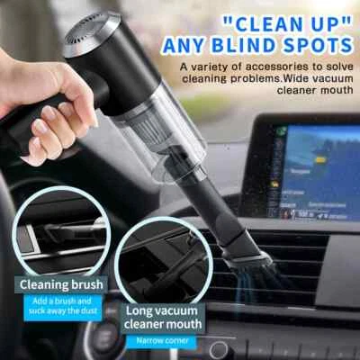 Rechargeable Wireless Vacuum Cleaner Car Handheld Vaccum Mini Power Suction USB - Image 1 of 4