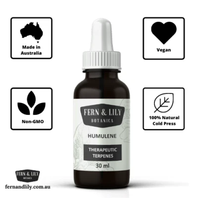 FERN & LILY 30ml Humulene Food Grade Natural Terpene. 100% Australian. undiluted
