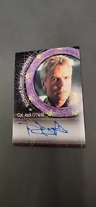 Stargate SG-1 Richard Dean Anderson Autograph Trading Card Rittenhouse 2000 - Picture 1 of 2