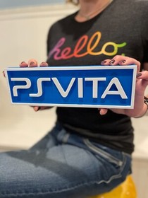 PS VITA (PLAYSTATION VITA) 3D printed game console placard, multi-color