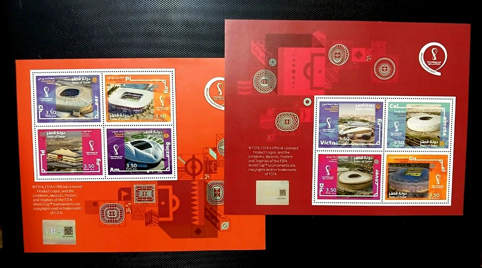 QATAR (2) 2022 SCARCE MNH FIFA WORLD CUP MINATURE SHEETS WE COMBINE - Image 1 of 1