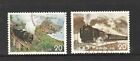 JAPAN 1975 STEAM LOCOMOTIVE SERIES 2ND ISSUE COMP. SET OF 2 STAMPS SC#1190-1191