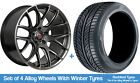 Axe Alloy Wheels & Davanti Winter Tyres 18" For Infiniti EX30d 09-13