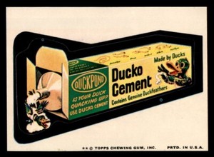 1974 Topps Wacky Packages Series 9 #7 Ducko Cement NM/MT