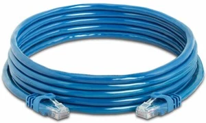 15m BLUE Network Cable Ethernet CAT5 CAT5e UTP Gigabit LAN Patch Cord Lead Long - Picture 1 of 4
