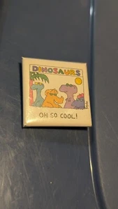 Vintage Pin Back Button - Novelty Accessories - 1990’s - Dinosaurs Pin - Oh... - Picture 1 of 2