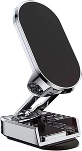 2023 New Alloy Folding Magnetic 360° Car Phone Holder Foldable Car Phone Mount - Picture 1 of 10