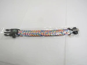 NEW MULTICOLORED EMERGENCY PARACORD BRACELET CAMPING FISHING HIKING COMPASS - Picture 1 of 4