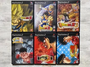 SONY PS2 DRAGON BALL Z  Z2 3 & Hajime no Ippo 1 & 2 Victorious Road & All Stars - Picture 1 of 13