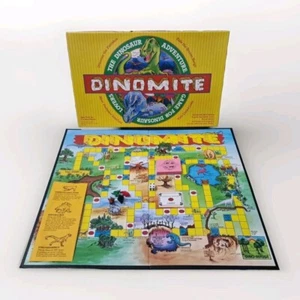 Dinomite Brettspiel Der Dinosaurier Abenteuerspiel 1988 Vintage vollständig - Bild 1 von 11