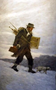 Ölgemälde Portrait-des-Malers-Alphonse-Chigot-Henri-Le-Sidaner-Öl-Painti - Bild 1 von 1