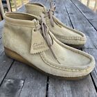 Clarks Originals Wallabee Suede Chukka Women?S 8.5 M Ankle Boot Maple Crepe Sole