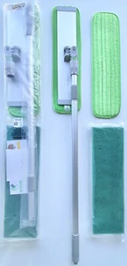 Turbo Mops Microfiber Mop For Floor Cleaning Tile & Wood Floor +4 Reusable Pads - Picture 1 of 5