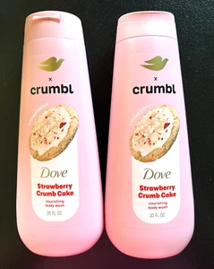 (2) Jabón corporal Dove x Crumbl Fresa Crumb Cake Edición Limitada Hidratante - Imagen 1 de 5