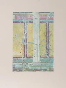 Peter Saari, gelbes Fragment mit Säule II, Lithographie, signiert und nummeriert in - Bild 1 von 5