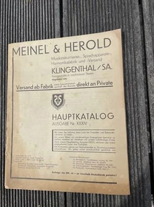 Catálogo principal de Meinel und Herold Klingenthal alrededor de 1930 - Imagen 1 de 5
