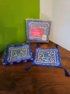 NWT Lilly Pulitzer GWP Printed Napkin Set If 4 Blue Grotto Free Shipping - Picture 1 of 4