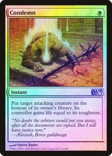 Condemn FOIL Magic 2011 / M11 NM White Uncommon MAGIC GATHERING CARD ABUGames