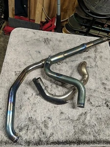 🔥 10-16 OEM Harley Ultra Classic Exhaust Header W/ Crossover Pipe OEM  - Picture 1 of 5