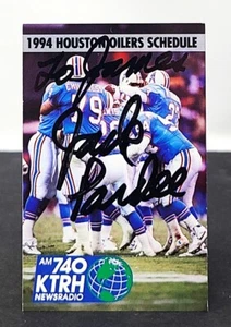 JACK PARDEE signed 1994 Houston Oilers Pocket Schedule - Picture 1 of 2